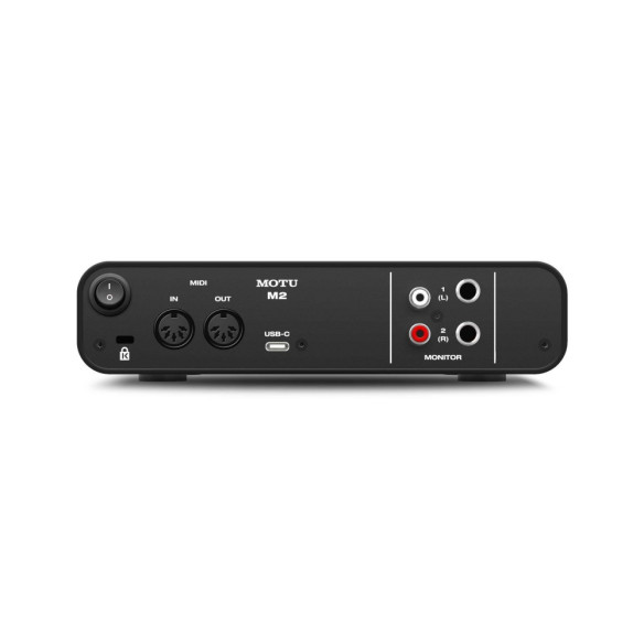 Interface Audio USB Motu M2 para Mac, Windows e iOs, 2 Canales ( 2 entradas y 2 salidas y una latencia ultrabaja. Interface Audio USB Motu M2 para Mac, Windows e iOs, 2 Canales ( 2 entradas y 2 salidas y una latencia ultrabaja.