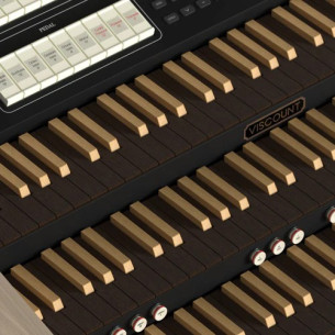 Organo liturgico VISCOUNT CANTORUM TRIO PLUS-W, Versión con teclado en color invertido. 2