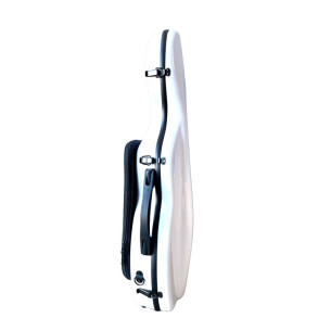 Estuche para violín 4/4 RAPSODY Rocket 3D Blanco con bolsa partituras 2
