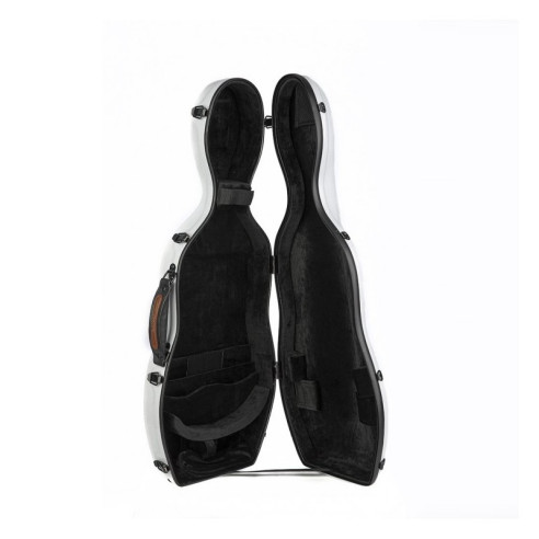 Estuche para violín 4/4 RAPSODY Rocket 3D Blanco con bolsa partituras