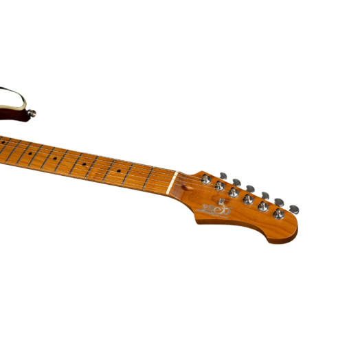 Guitarra Eléctrica JET JS600-TGR-HSS Transparent Green con pastillas HSS Alnico.