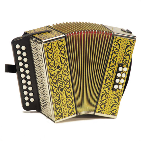 HOHNER Vienna 2915-GC Dorado A-3404 Acordeón Diatónico Folk