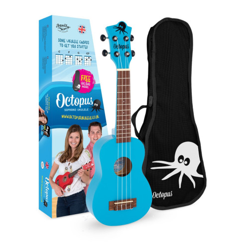 OCTOPUS UK-205LBS Ukelele Soprano Azul Cielo