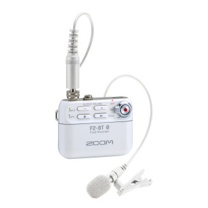 Zoom F2-BT/W Grabador Bluetooth  Micrófono lavalier Blanco