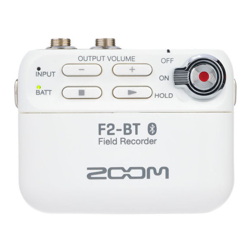 Zoom F2-BT/W Grabador Bluetooth  Micrófono lavalier Blanco