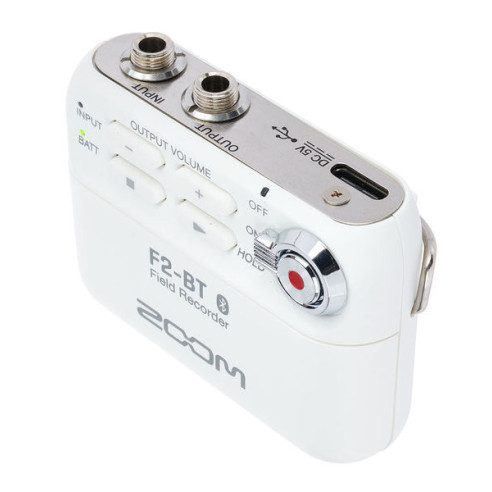 Zoom F2-BT/W Grabador Bluetooth  Micrófono lavalier Blanco