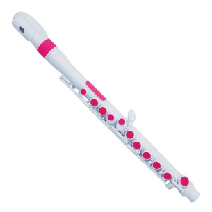 NUVO N-220JFPK JFLUTE Flauta Travesera Plástico Blanco y Rosa 2