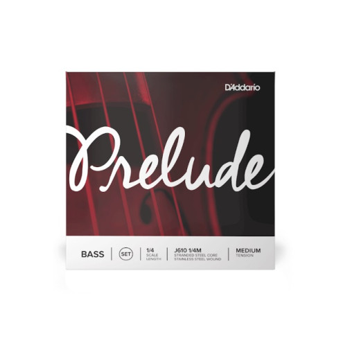 cuerdas Contrabajo D'Addario Prelude Series J610 1/4M Medium,