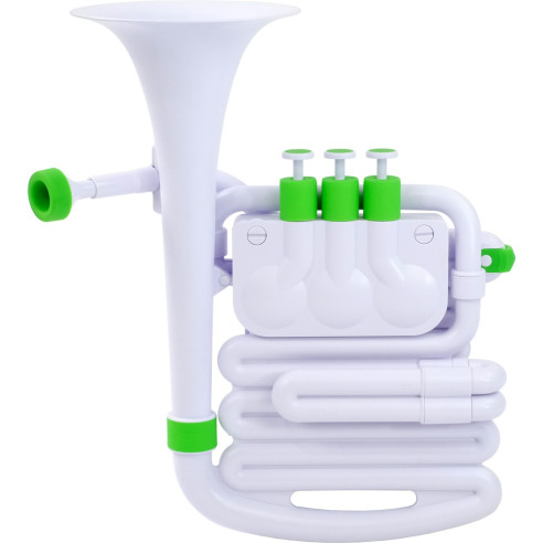 NUVO N-610JHWGN JHORN Trompa Plástico Blanco y Verde