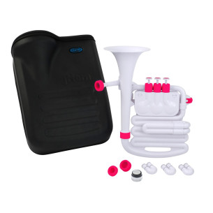 Nuvo N-610JHWPK JHORN Trompa Plástico Blanco y Rosa 2