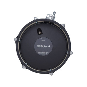 Pad de tom Roland V-Drums Acoustic Design PDA120L-BK de 12" con casco de madera estrecho y dos zonas. 2
