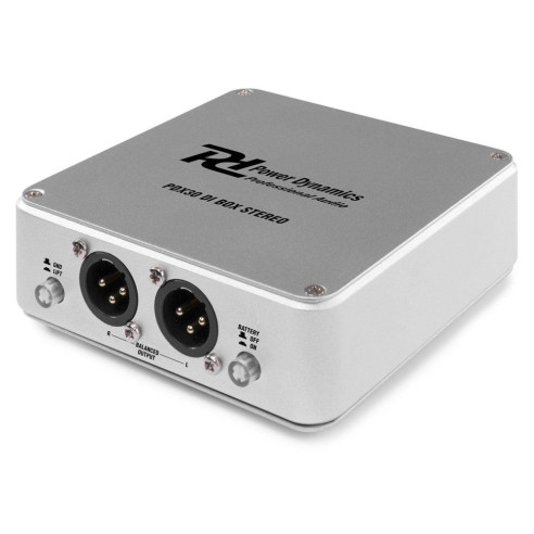 Caja de inyeccion estereo DI ,dos entradas Jack 6.3 mm. 2 salidas XLR