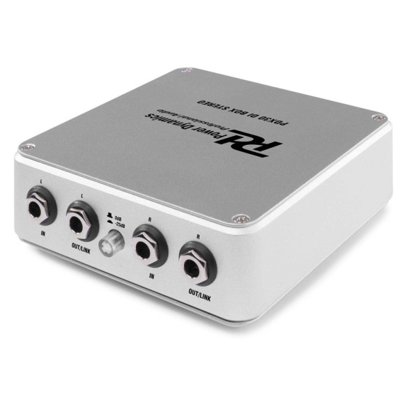 Caja de inyeccion estereo DI ,dos entradas Jack 6.3 mm. 2 salidas XLR