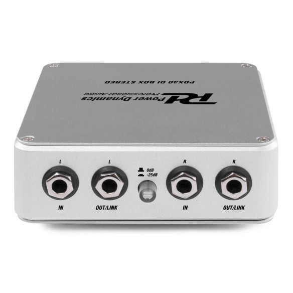 Caja de inyeccion estereo DI ,dos entradas Jack 6.3 mm. 2 salidas XLR