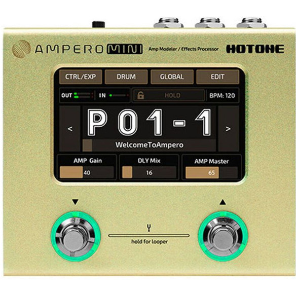 Hotone AMPERO MINI MUSTARD Procesador Efectos y Modelador Amplis Hotone AMPERO MINI MUSTARD Procesador Efectos y Modelador Amplis