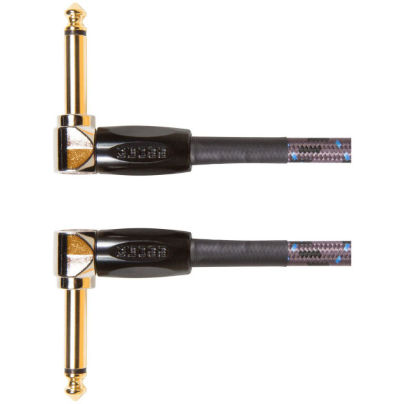 Cable de instrumento BOSS, Conectores de 1/4 de pulgada, Contactos bañados en oro.