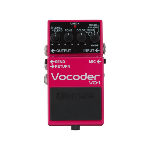 Pedal de efectos para guitarra y bajo Boss VO-1 Vocoder con 4 modos ( talk Box, choir, Vintage, Advanced).