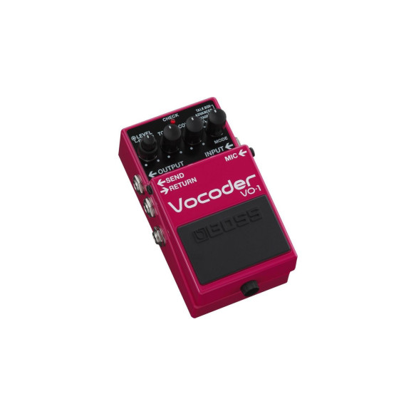 Pedal de efectos para guitarra y bajo Boss VO-1 Vocoder con 4 modos ( talk Box, choir, Vintage, Advanced).