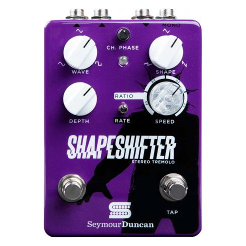 Pedal Seymour Duncan Shape Shifter Tremolo con emuchos efectos, desde los más clásicos a los más extremos.