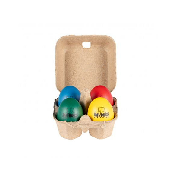 Nino Percussion NINOSET20 Pack 4 Huevos Shaker Colores (4UDS)