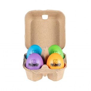 Nino Percussion NINOSET21 Pack 4 Huevos Shaker Colores