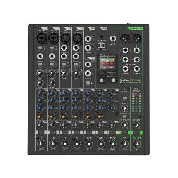 Mackie PROFX10GO Mezclador 10 Canales con Batería