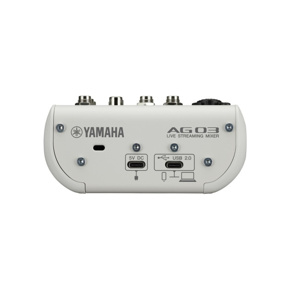 YAMAHA AG03MK2 WHITE LSPK Pack de grabación