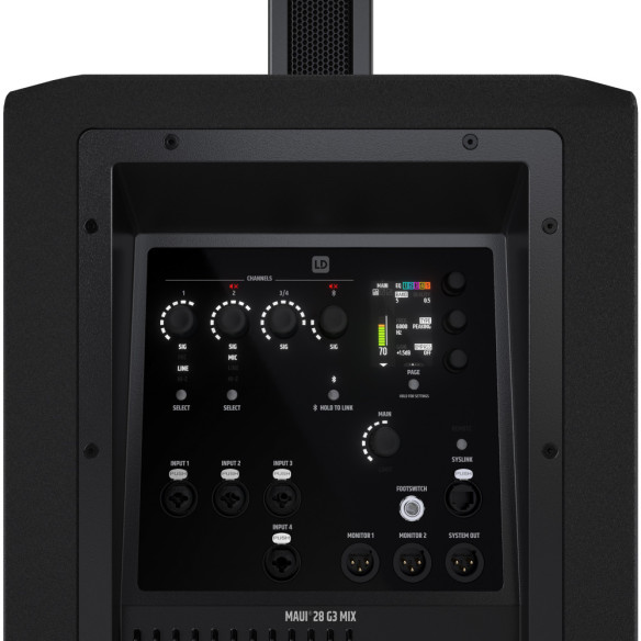 LD Systems MAUI 28 G3 MIX Sistema de PA Portátil Negro