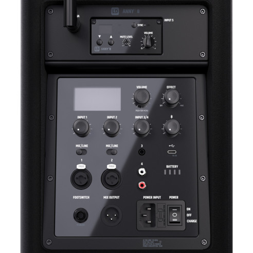 LD Systems ANNY 8 HHD B8 Altavoz de PA portátil a batería con Bluetooth