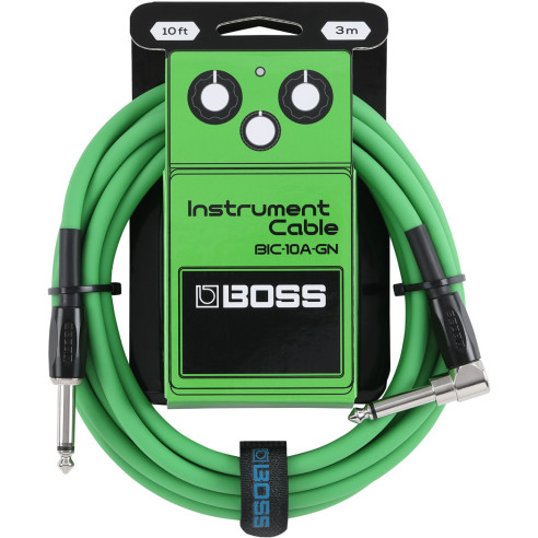 Boss BIC-10A-GN Cable Instrumento Acodado 3 Metros Verde