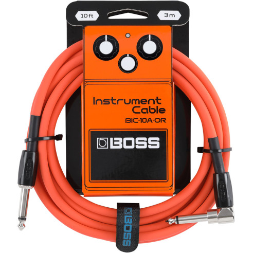 Boss BIC-10A-OR Cable Instrumento Acodado 3 Metros Naranja