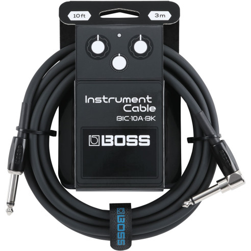 BOSS BIC-10A-BK Cable Instrumento Acodado 3 Metros Negro