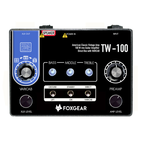 Foxgear TW-100  Mini amplificador para guitarra en formato pedal 100w