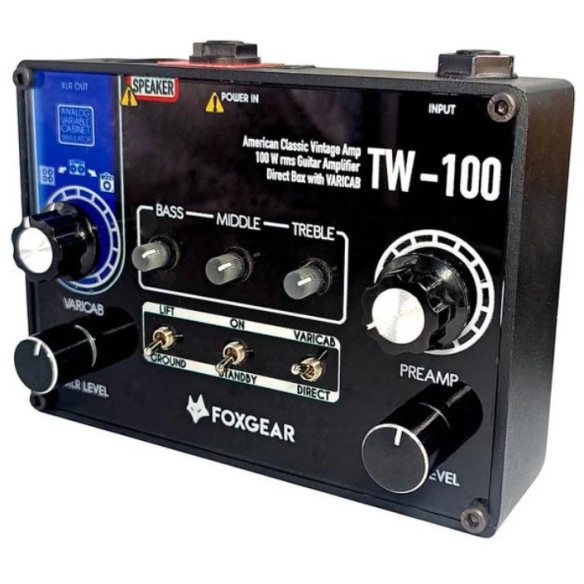 Foxgear TW-100  Mini amplificador para guitarra en formato pedal 100w