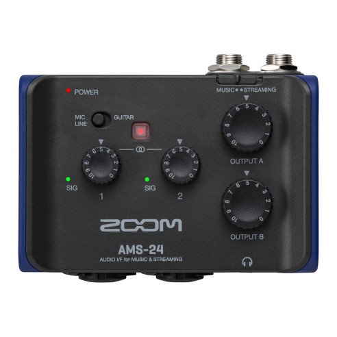 ZOOM AMS-24 Interface de audio para grabación y streaming