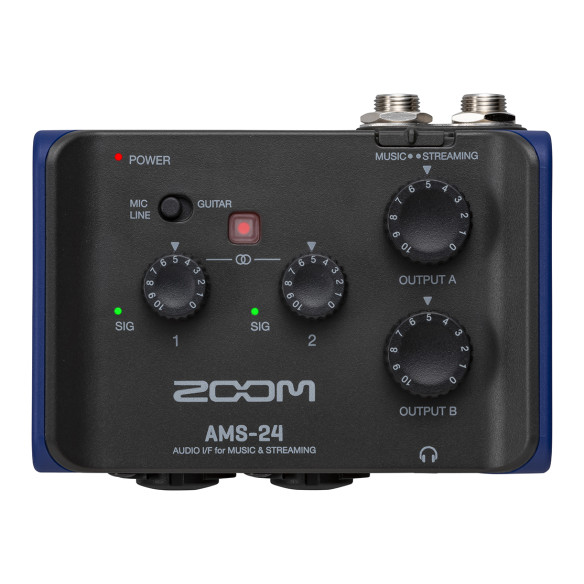 ZOOM AMS-24 Interface de audio para grabación y streaming