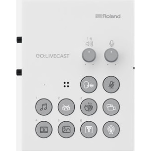 Estudio de streaming en vivo para smartphone Roland Go:Livecast. para webcasting con smartphone o tableta.