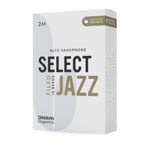 comprar Caja 10 Cañas D'Addario Saxo Alto Organic Select Jazz Limadas 2 Media. 2