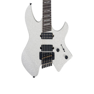 Sire LARRY CARLTON X6 HEADLESS 6 SILVER SPARKLE Guitarra Eléctrica Metal 2