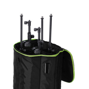 Gravity TBG MS 6 B Bolsa de transporte para 6 soportes de micro con ruedas 2