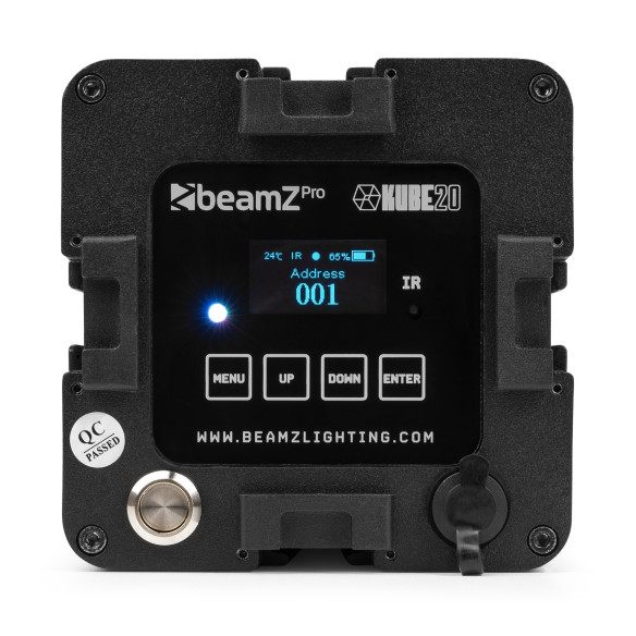 BEAMZ KUBE20BK Foco Led wash a batería linkeable exterior BEAMZ KUBE20BK Foco Led wash a batería linkeable exterior