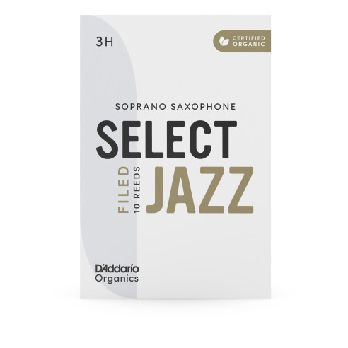 comprar Caja 10 Cañas D'Addario Saxo Soprano Organic Select Jazz Limadas 3 dura.
