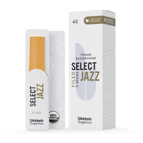 comprar Caja 5 Cañas D'Addario Saxo Tenor Organic Select Jazz Limadas 4 Blanda.