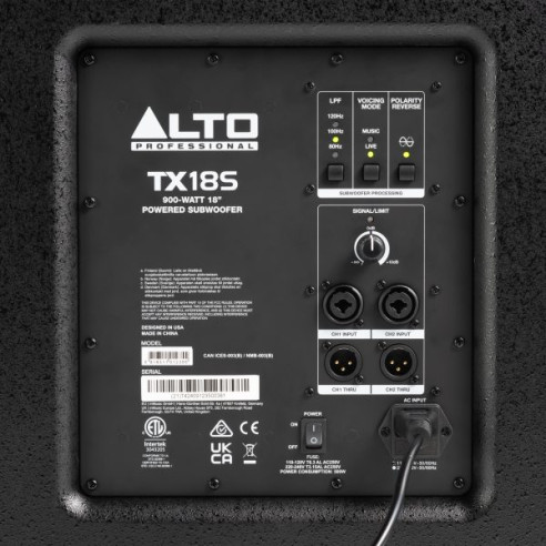 Alto Professional TX18S Subgrave autoamplificado 18" 900W