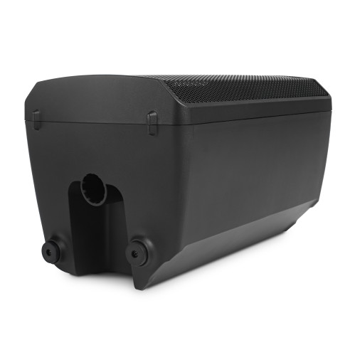 Caja amplificada de 2 vías, con altavoz de 12” y motor de agudos de 1”, 700W y Bluetooth, a batería.