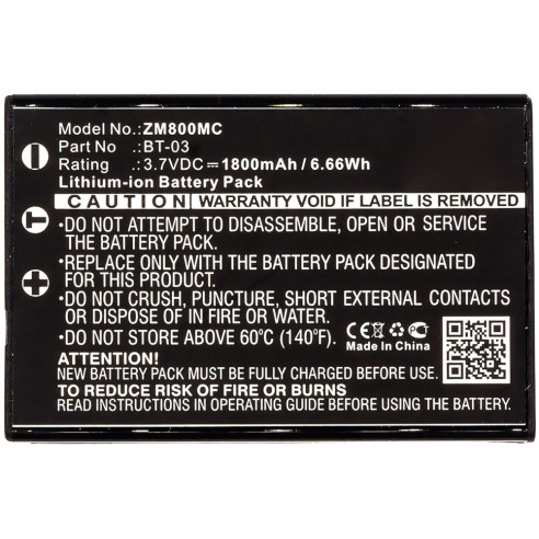 Zoom BT-03 Batería Recargable para Q8