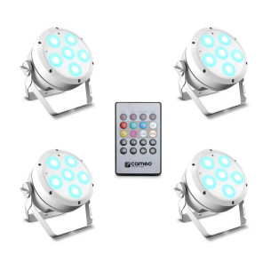 Cameo ROOT PAR 6 WH SET 1 4 Unidades ROOT PAR 6  Control Remoto.