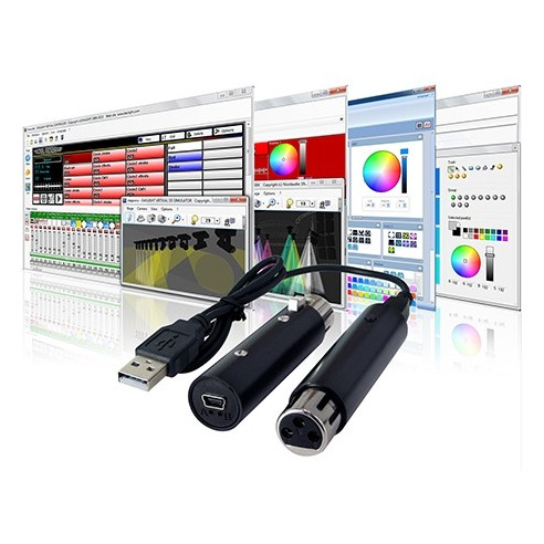 BeamZ SUSHI-DS Interface DMX. con software 128 canales expandible