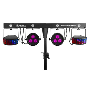 BeamZ SHOWBAR FREE Equipo de luces 2x PAR, 2x Derby y Strobo 2