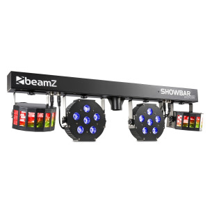 BeamZ SB02 ShowBar Equipo Luces con batería 2x Derby y 2x PAR 2